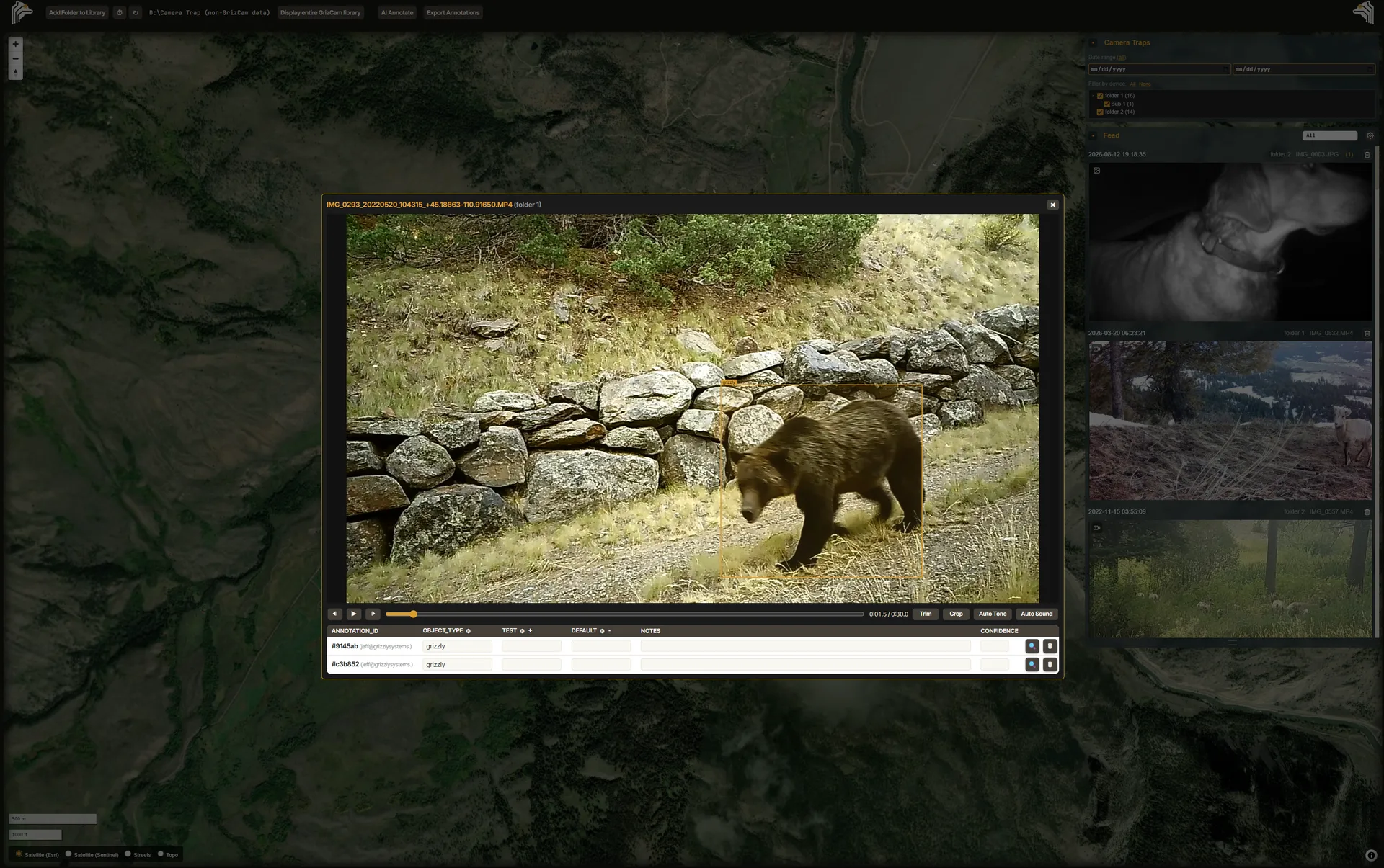 GrizEyes Video Management & Annotation